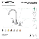 Centurion FSC8925EFL Two-Handle 3-Hole Deck Mount Widespread Bathroom Faucet with Pop-Up Drain, Oil Rubbed Bronze