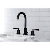 Centurion FSC8925EFL Two-Handle 3-Hole Deck Mount Widespread Bathroom Faucet with Pop-Up Drain, Oil Rubbed Bronze