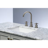 Concord FSC8928DX Two-Handle 3-Hole Deck Mount Widespread Bathroom Faucet with Pop-Up Drain, Brushed Nickel