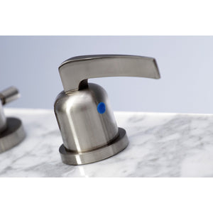 Centurion FSC8928EFL Two-Handle 3-Hole Deck Mount Widespread Bathroom Faucet with Pop-Up Drain, Brushed Nickel