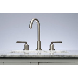 Centurion FSC8928EFL Two-Handle 3-Hole Deck Mount Widespread Bathroom Faucet with Pop-Up Drain, Brushed Nickel