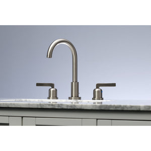 Centurion FSC8928EFL Two-Handle 3-Hole Deck Mount Widespread Bathroom Faucet with Pop-Up Drain, Brushed Nickel