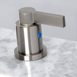 NuvoFusion FSC8928NDL Two-Handle 3-Hole Deck Mount Widespread Bathroom Faucet with Pop-Up Drain, Brushed Nickel
