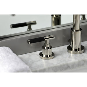 Kaiser FSC8929CKL Two-Handle 3-Hole Deck Mount Widespread Bathroom Faucet with Pop-Up Drain, Polished Nickel