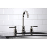 Concord FSC8929DL Two-Handle 3-Hole Deck Mount Widespread Bathroom Faucet with Pop-Up Drain, Polished Nickel