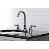 Concord FSC8929DL Two-Handle 3-Hole Deck Mount Widespread Bathroom Faucet with Pop-Up Drain, Polished Nickel