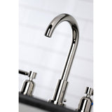 Concord FSC8929DL Two-Handle 3-Hole Deck Mount Widespread Bathroom Faucet with Pop-Up Drain, Polished Nickel