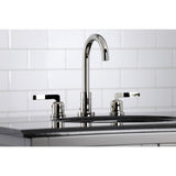 Centurion FSC8929EFL Two-Handle 3-Hole Deck Mount Widespread Bathroom Faucet with Pop-Up Drain, Polished Nickel