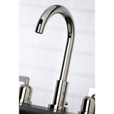 Centurion FSC8929EFL Two-Handle 3-Hole Deck Mount Widespread Bathroom Faucet with Pop-Up Drain, Polished Nickel
