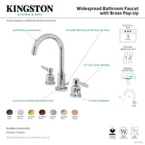 Concord FSC892DLAC Two-Handle 3-Hole Deck Mount Widespread Bathroom Faucet with Pop-Up Drain, Antique Copper