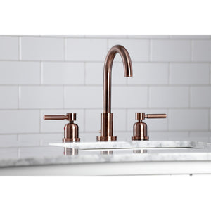 Concord FSC892DLAC Two-Handle 3-Hole Deck Mount Widespread Bathroom Faucet with Pop-Up Drain, Antique Copper