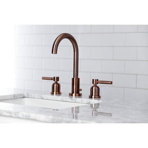 Concord FSC892DLAC Two-Handle 3-Hole Deck Mount Widespread Bathroom Faucet with Pop-Up Drain, Antique Copper