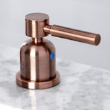 Concord FSC892DLAC Two-Handle 3-Hole Deck Mount Widespread Bathroom Faucet with Pop-Up Drain, Antique Copper