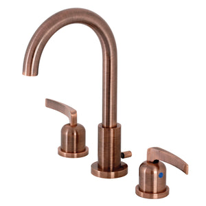 Centurion FSC892EFLAC Two-Handle 3-Hole Deck Mount Widespread Bathroom Faucet with Pop-Up Drain, Antique Copper