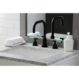 Kaiser FSC8930CKL Two-Handle 3-Hole Deck Mount Widespread Bathroom Faucet with Pop-Up Drain, Matte Black