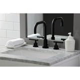 Kaiser FSC8930CKL Two-Handle 3-Hole Deck Mount Widespread Bathroom Faucet with Pop-Up Drain, Matte Black