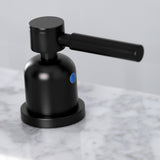 Concord FSC8930DL Two-Handle 3-Hole Deck Mount Widespread Bathroom Faucet with Pop-Up Drain, Matte Black