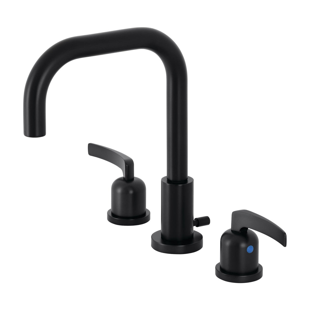 Centurion FSC8930EFL Two-Handle 3-Hole Deck Mount Widespread Bathroom Faucet with Pop-Up Drain, Matte Black