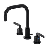 Centurion FSC8930EFL Two-Handle 3-Hole Deck Mount Widespread Bathroom Faucet with Pop-Up Drain, Matte Black