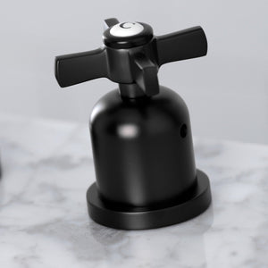Millennium FSC8930ZX Two-Handle 3-Hole Deck Mount Widespread Bathroom Faucet with Pop-Up Drain, Matte Black