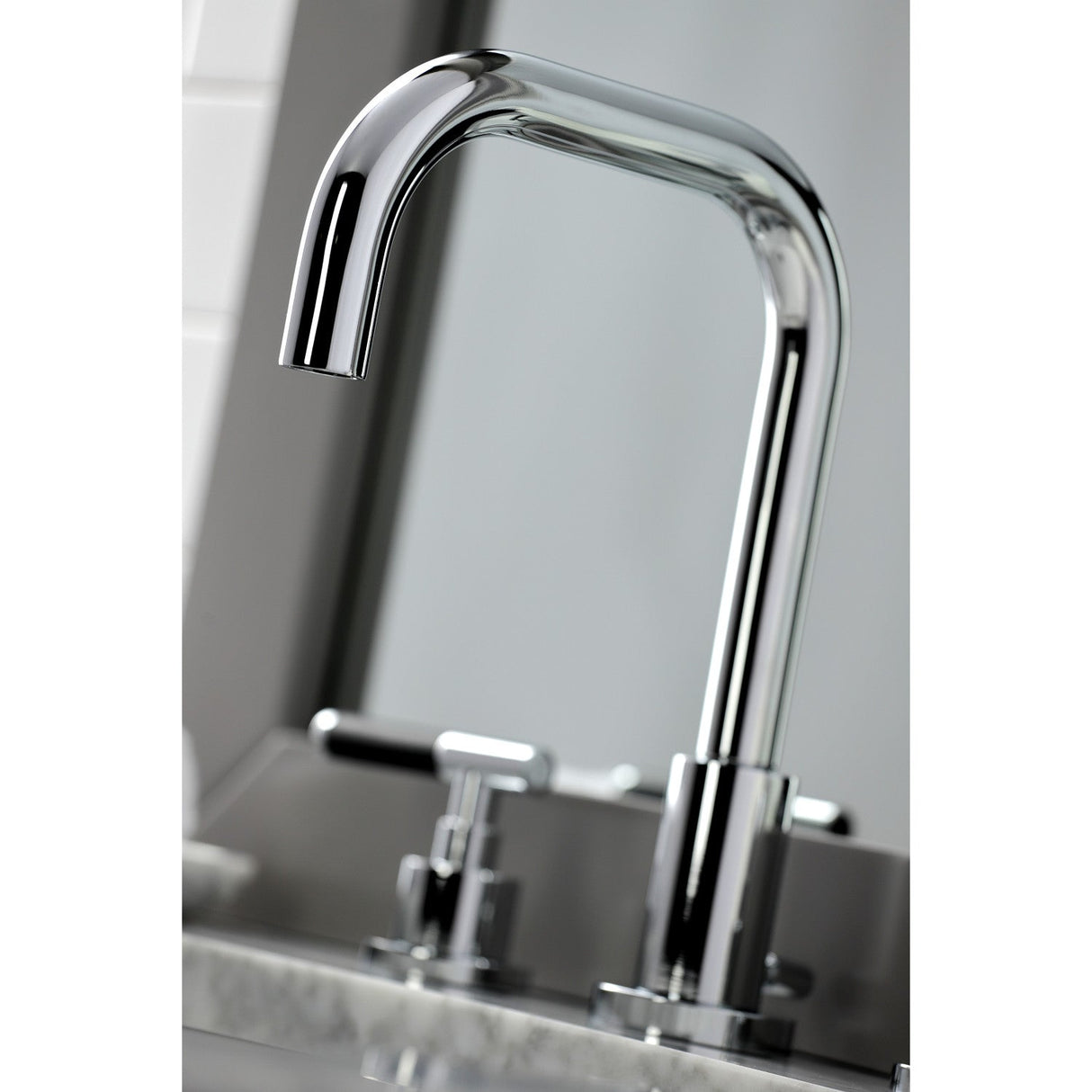 Kaiser FSC8931CKL Two-Handle 3-Hole Deck Mount Widespread Bathroom Faucet with Pop-Up Drain, Polished Chrome