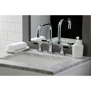 Kaiser FSC8931CKL Two-Handle 3-Hole Deck Mount Widespread Bathroom Faucet with Pop-Up Drain, Polished Chrome