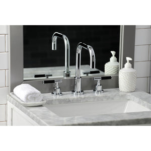 Kaiser FSC8931CKL Two-Handle 3-Hole Deck Mount Widespread Bathroom Faucet with Pop-Up Drain, Polished Chrome