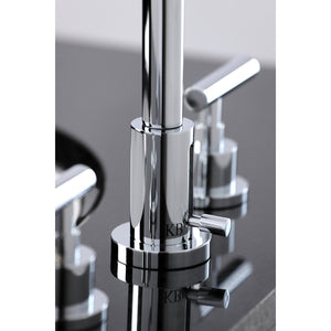 Manhattan FSC8931CML Two-Handle 3-Hole Deck Mount Widespread Bathroom Faucet with Pop-Up Drain, Polished Chrome