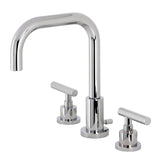Manhattan FSC8931CML Two-Handle 3-Hole Deck Mount Widespread Bathroom Faucet with Pop-Up Drain, Polished Chrome