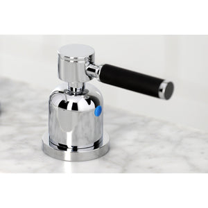 Kaiser FSC8931DKL Two-Handle 3-Hole Deck Mount Widespread Bathroom Faucet with Pop-Up Drain, Polished Chrome