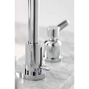 Kaiser FSC8931DKL Two-Handle 3-Hole Deck Mount Widespread Bathroom Faucet with Pop-Up Drain, Polished Chrome