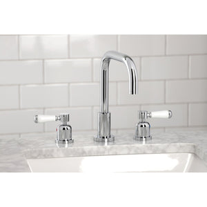 Paris FSC8931DPL Two-Handle 3-Hole Deck Mount Widespread Bathroom Faucet with Pop-Up Drain, Polished Chrome