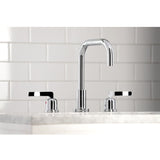 Centurion FSC8931EFL Two-Handle 3-Hole Deck Mount Widespread Bathroom Faucet with Pop-Up Drain, Polished Chrome