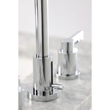 NuvoFusion FSC8931NDL Two-Handle 3-Hole Deck Mount Widespread Bathroom Faucet with Pop-Up Drain, Polished Chrome