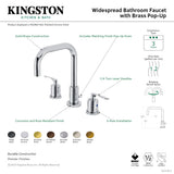 Serena FSC8931SVL Two-Handle 3-Hole Deck Mount Widespread Bathroom Faucet with Pop-Up Drain, Polished Chrome