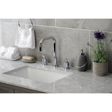 Serena FSC8931SVL Two-Handle 3-Hole Deck Mount Widespread Bathroom Faucet with Pop-Up Drain, Polished Chrome
