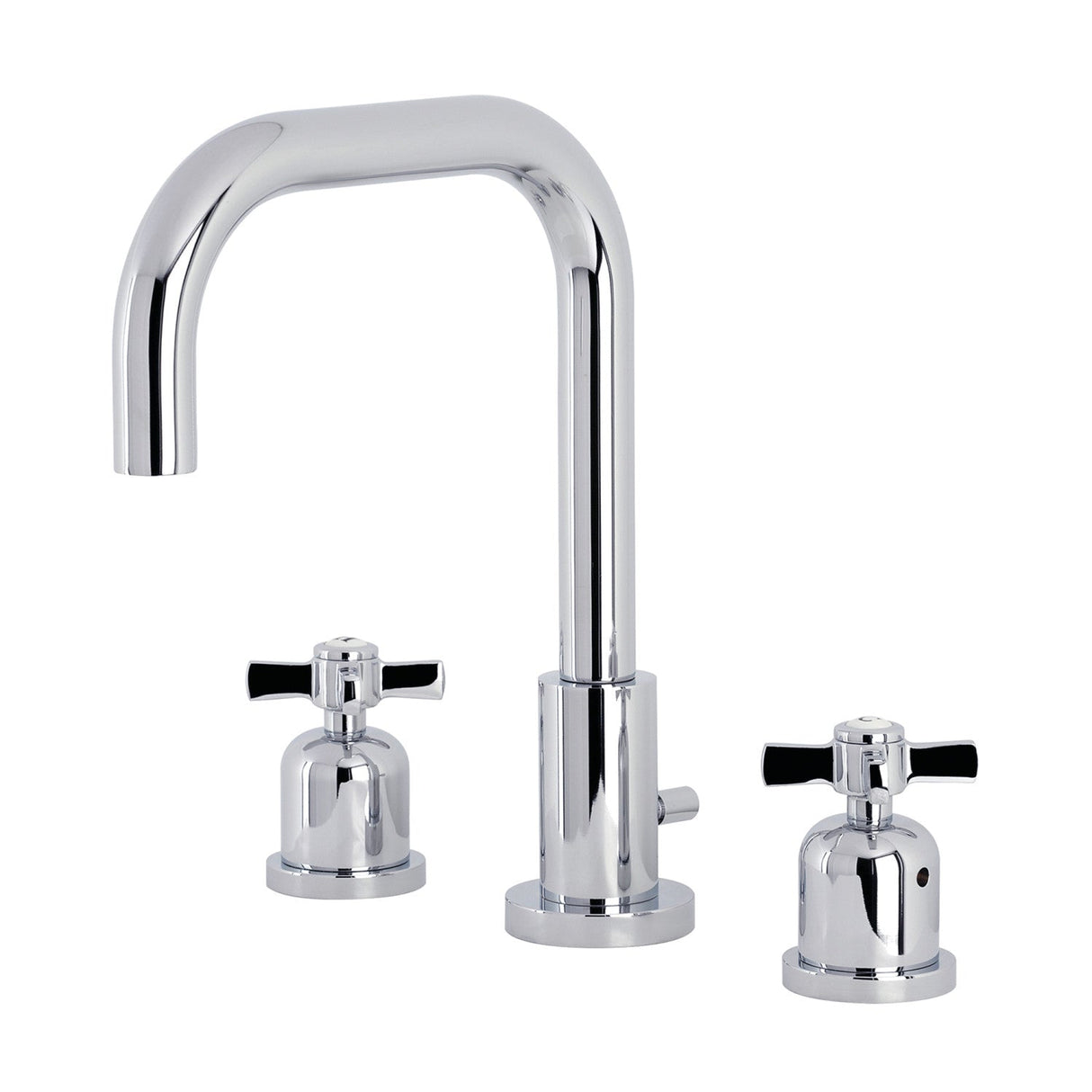 Millennium FSC8931ZX Two-Handle 3-Hole Deck Mount Widespread Bathroom Faucet with Pop-Up Drain, Polished Chrome