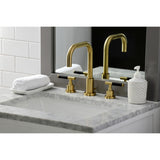 Kaiser FSC8933CKL Two-Handle 3-Hole Deck Mount Widespread Bathroom Faucet with Pop-Up Drain, Brushed Brass