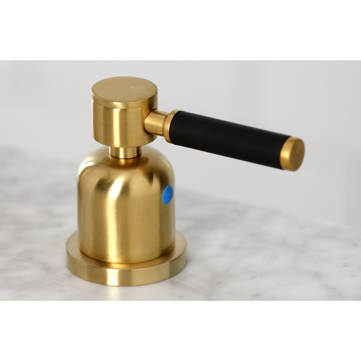 Kaiser FSC8933DKL Two-Handle 3-Hole Deck Mount Widespread Bathroom Faucet with Pop-Up Drain, Brushed Brass