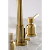 Concord FSC8933DL Two-Handle 3-Hole Deck Mount Widespread Bathroom Faucet with Pop-Up Drain, Brushed Brass