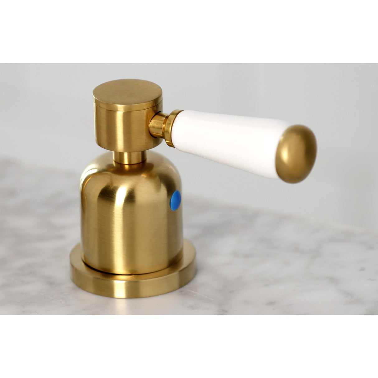 Paris FSC8933DPL Two-Handle 3-Hole Deck Mount Widespread Bathroom Faucet with Pop-Up Drain, Brushed Brass