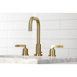Centurion FSC8933EFL Two-Handle 3-Hole Deck Mount Widespread Bathroom Faucet with Pop-Up Drain, Brushed Brass