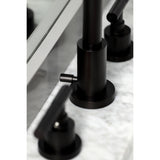 Kaiser FSC8935CKL Two-Handle 3-Hole Deck Mount Widespread Bathroom Faucet with Pop-Up Drain, Oil Rubbed Bronze