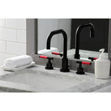 Kaiser FSC8935CKL Two-Handle 3-Hole Deck Mount Widespread Bathroom Faucet with Pop-Up Drain, Oil Rubbed Bronze