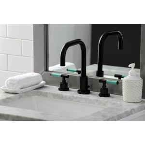 Kaiser FSC8935CKL Two-Handle 3-Hole Deck Mount Widespread Bathroom Faucet with Pop-Up Drain, Oil Rubbed Bronze