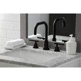 Kaiser FSC8935CKL Two-Handle 3-Hole Deck Mount Widespread Bathroom Faucet with Pop-Up Drain, Oil Rubbed Bronze