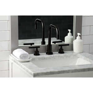 Kaiser FSC8935CKL Two-Handle 3-Hole Deck Mount Widespread Bathroom Faucet with Pop-Up Drain, Oil Rubbed Bronze
