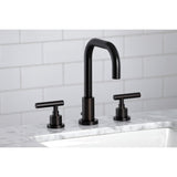 Manhattan FSC8935CML Two-Handle 3-Hole Deck Mount Widespread Bathroom Faucet with Pop-Up Drain, Oil Rubbed Bronze