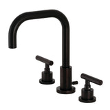 Manhattan FSC8935CML Two-Handle 3-Hole Deck Mount Widespread Bathroom Faucet with Pop-Up Drain, Oil Rubbed Bronze