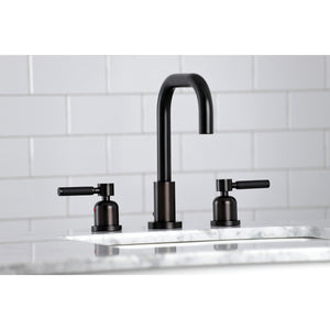 Kaiser FSC8935DKL Two-Handle 3-Hole Deck Mount Widespread Bathroom Faucet with Pop-Up Drain, Oil Rubbed Bronze